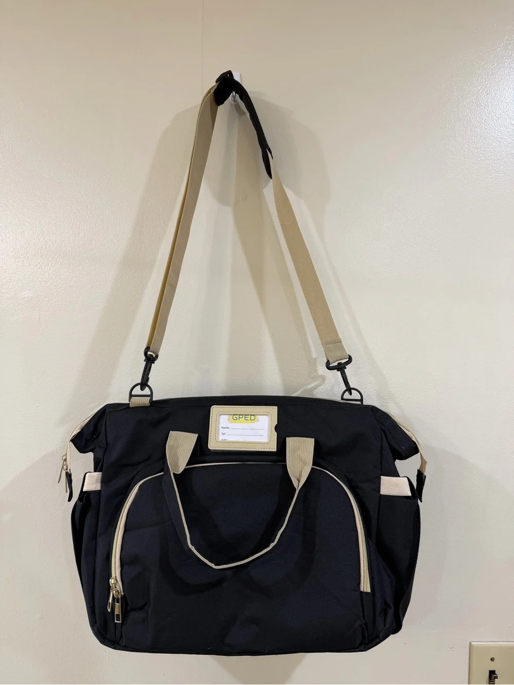 GPED Diaper Bag with Changing Station and Charging Port
